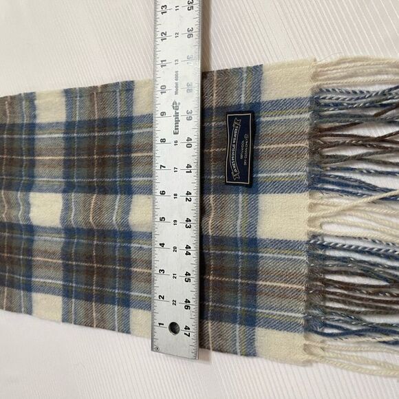 James Pringle Weavers Wool Plaid VTG Scarf - Picture 3 of 5